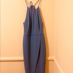 TAHARI Soft Blue Dress midi Samantha Dress MY GIRL